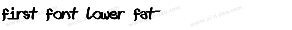First font lower fat字体转换